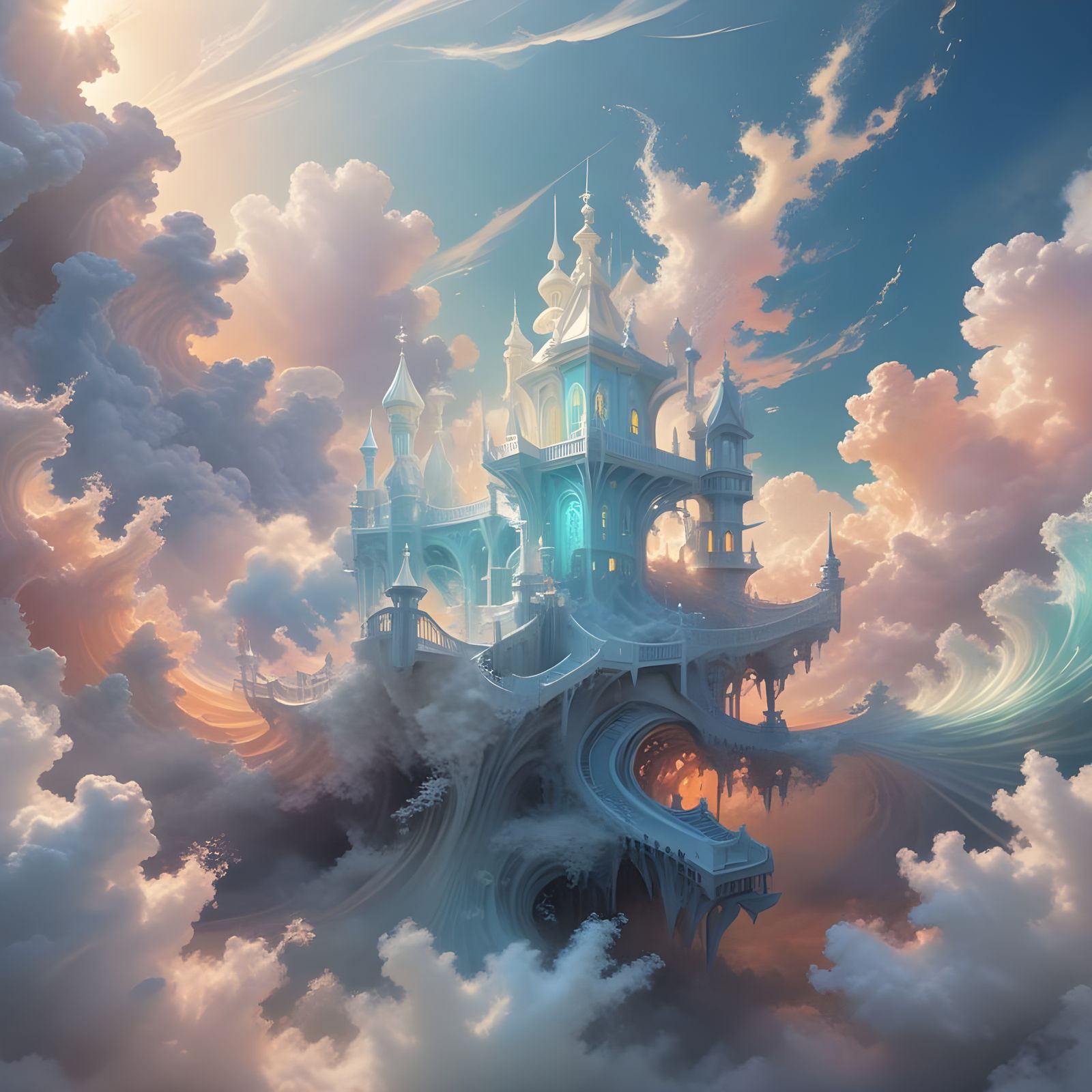 Victorian-Style Fantasy Castle Rises from the Sandy Beach