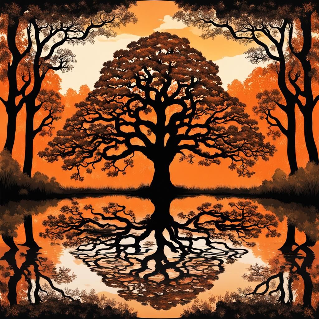 Orange and Black