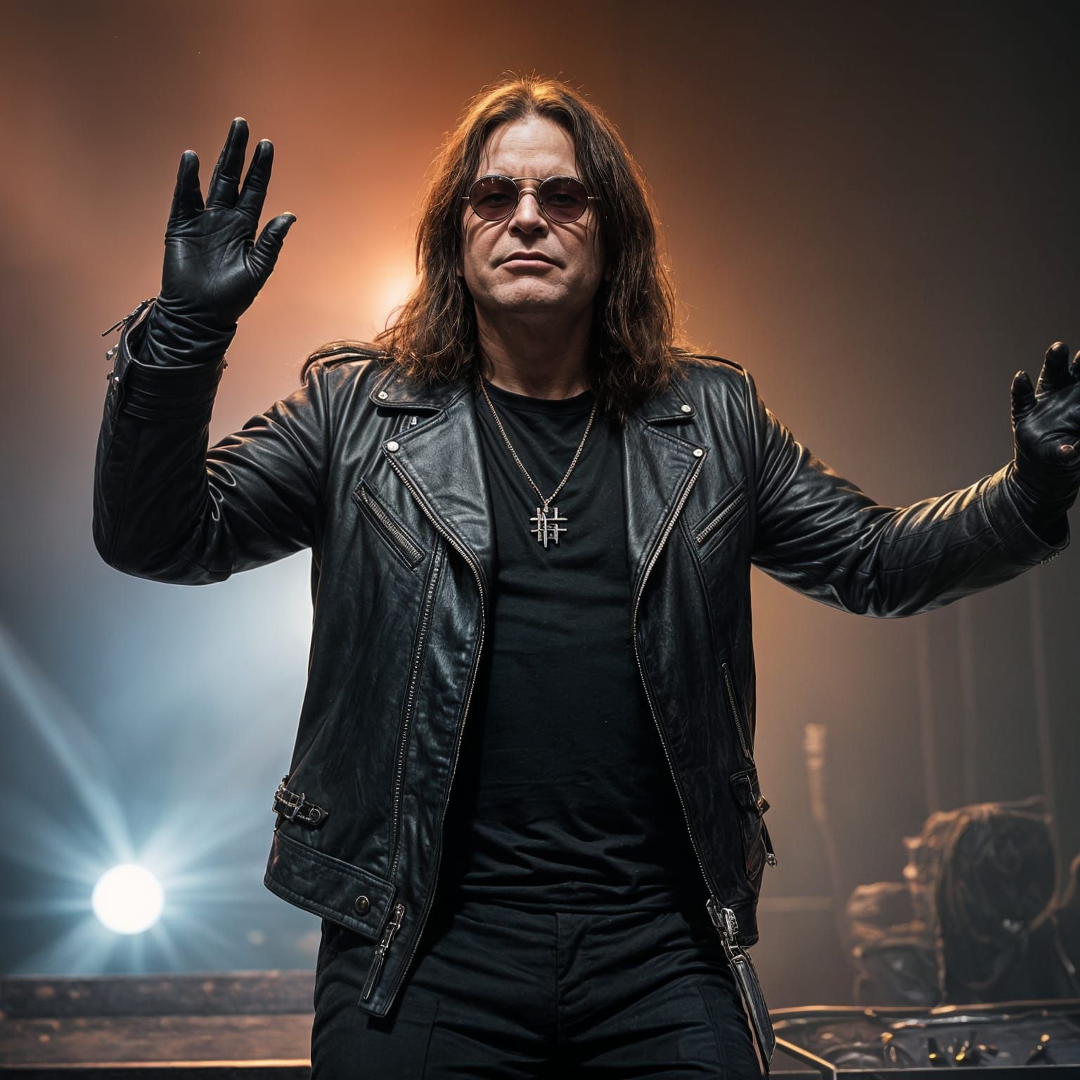 Rock Legend Ozzy Osbourne in Iconic Style
