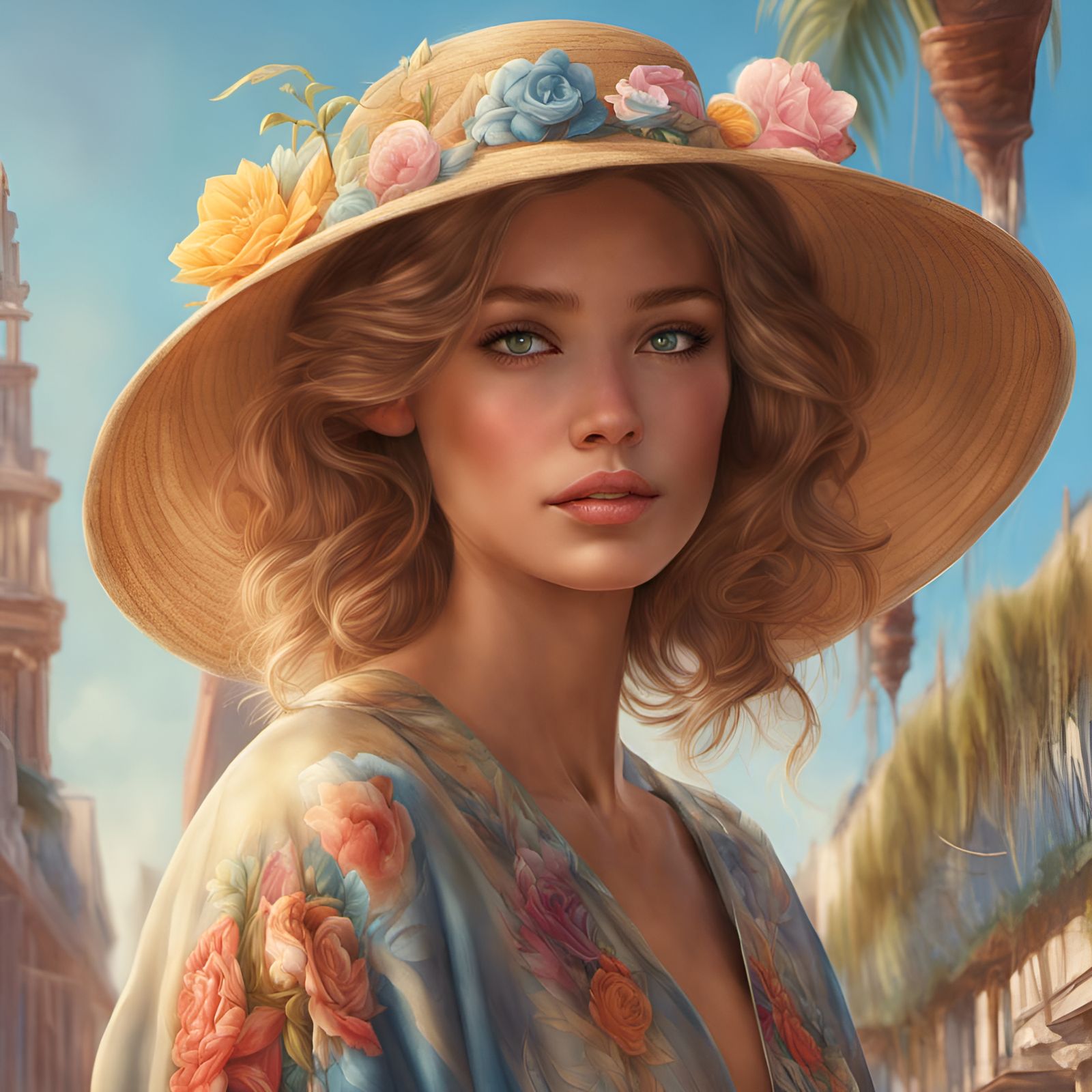 Gorgeous Woman Portrait in Hyperrealistic Style