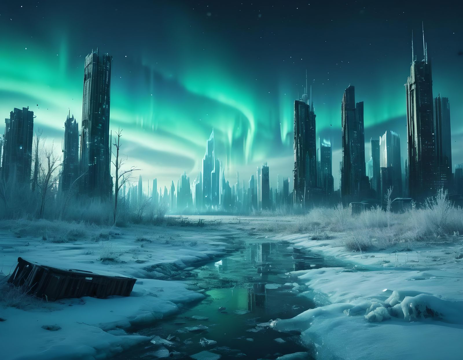 Frozen Skyscrapers in a Post-Apocalyptic Winter