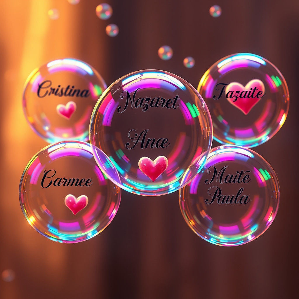 Luminous Soap Bubbles in Dreamlike 3D Render
