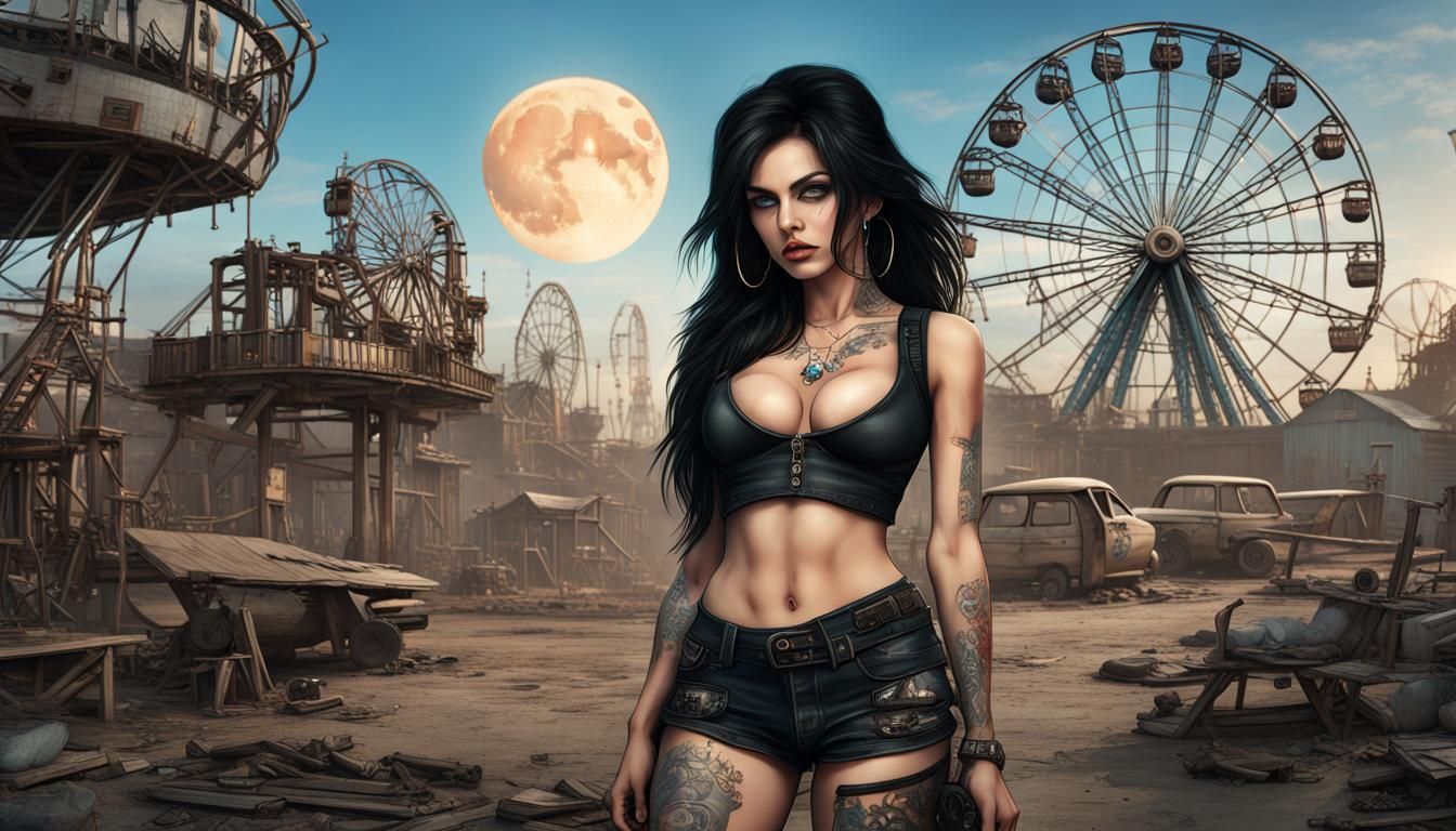 THE THEME IS THEMEPARK.............I DELIVER #BIGBADPAPPAWOLF