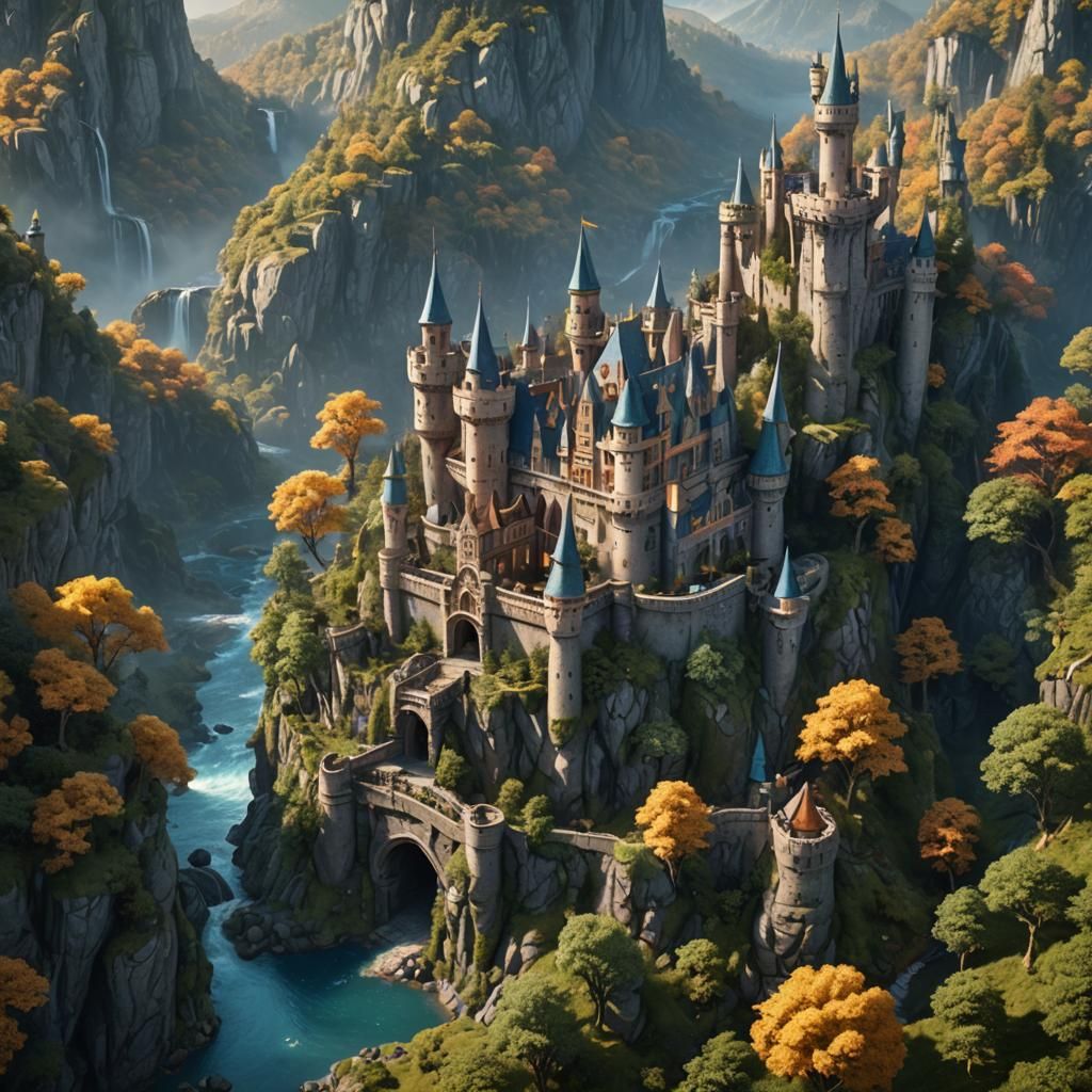 Enchanted Fantasy World Concept Art in 8K