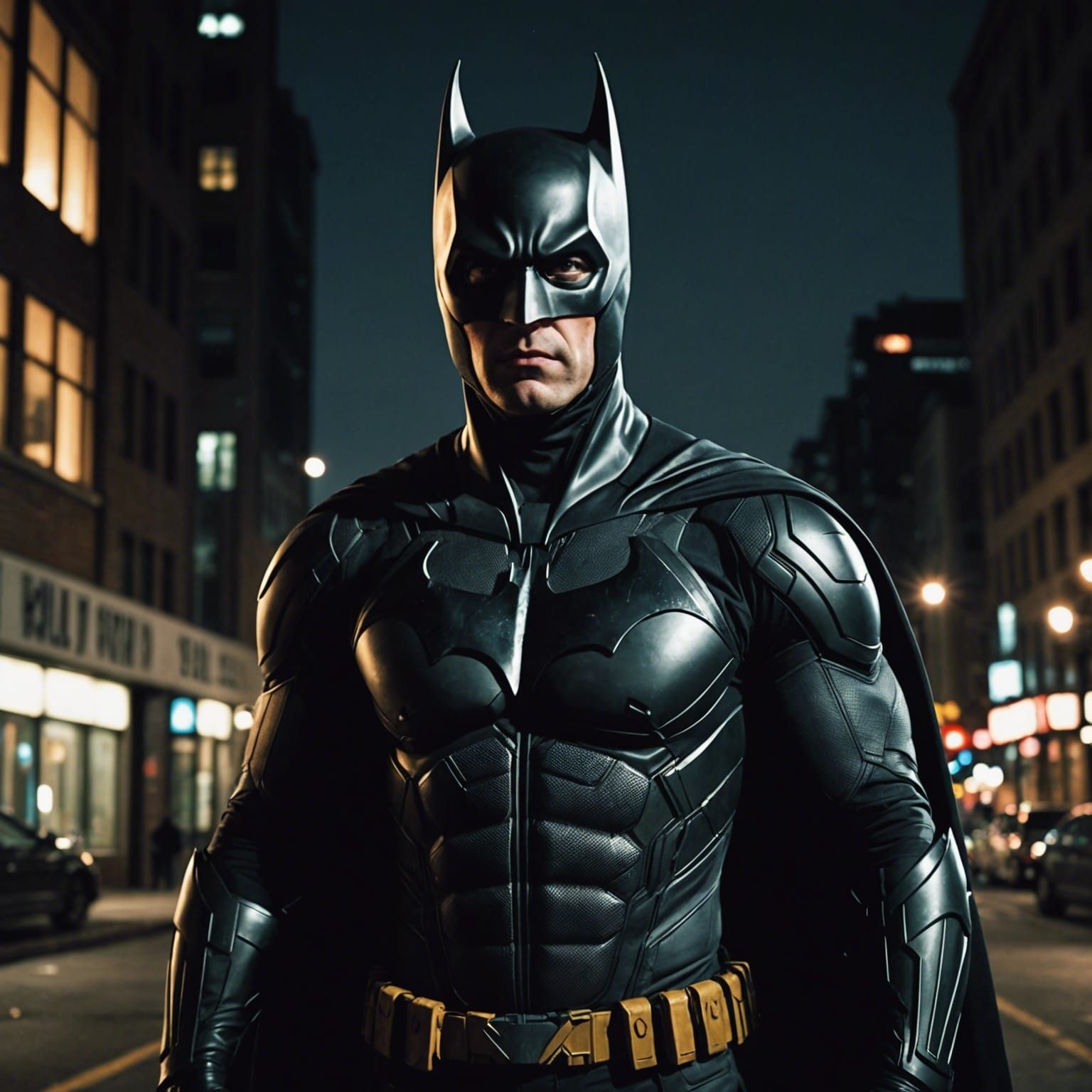 Dramatic Batman Noir, Hard Light Pencil Rendering