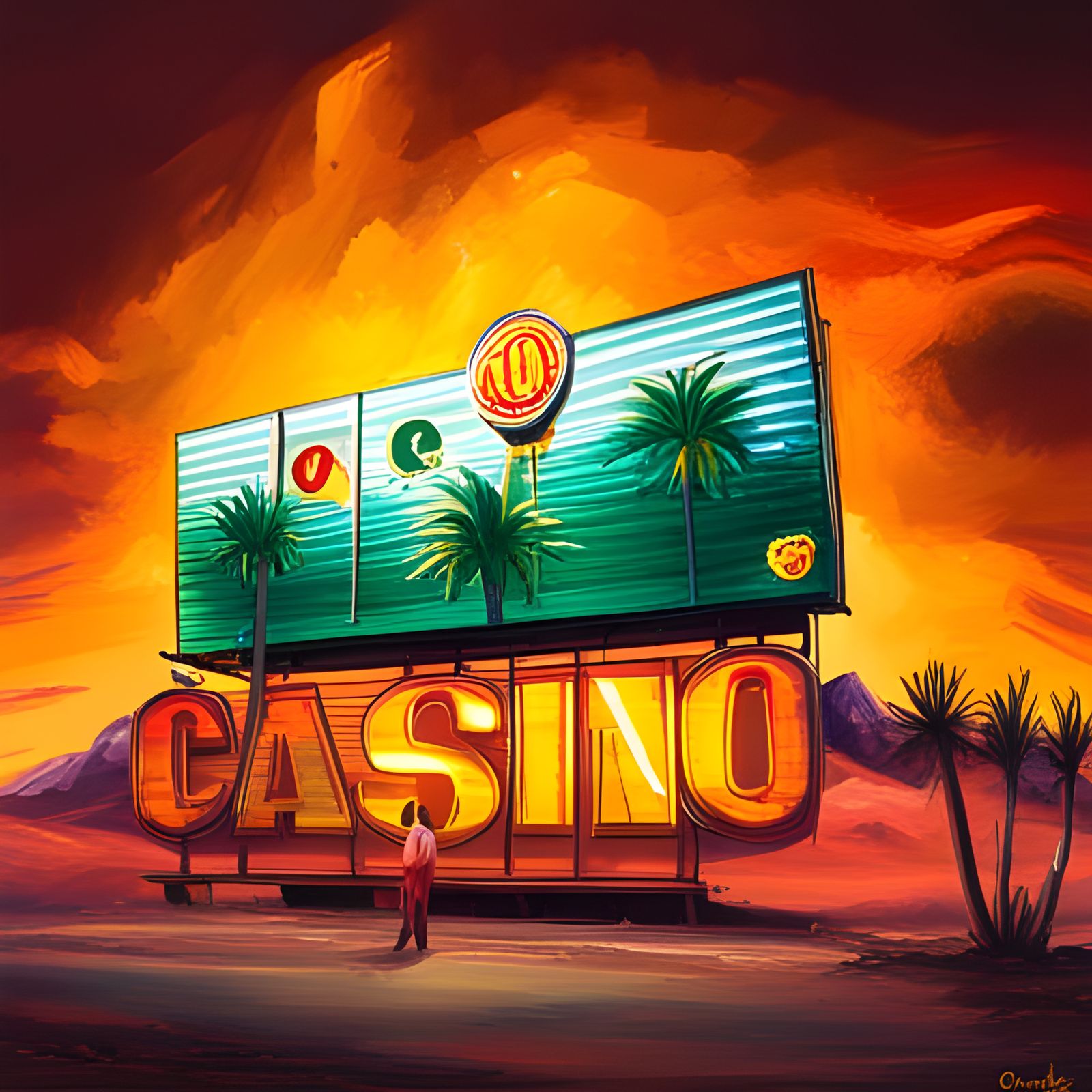 Billboard in the desert