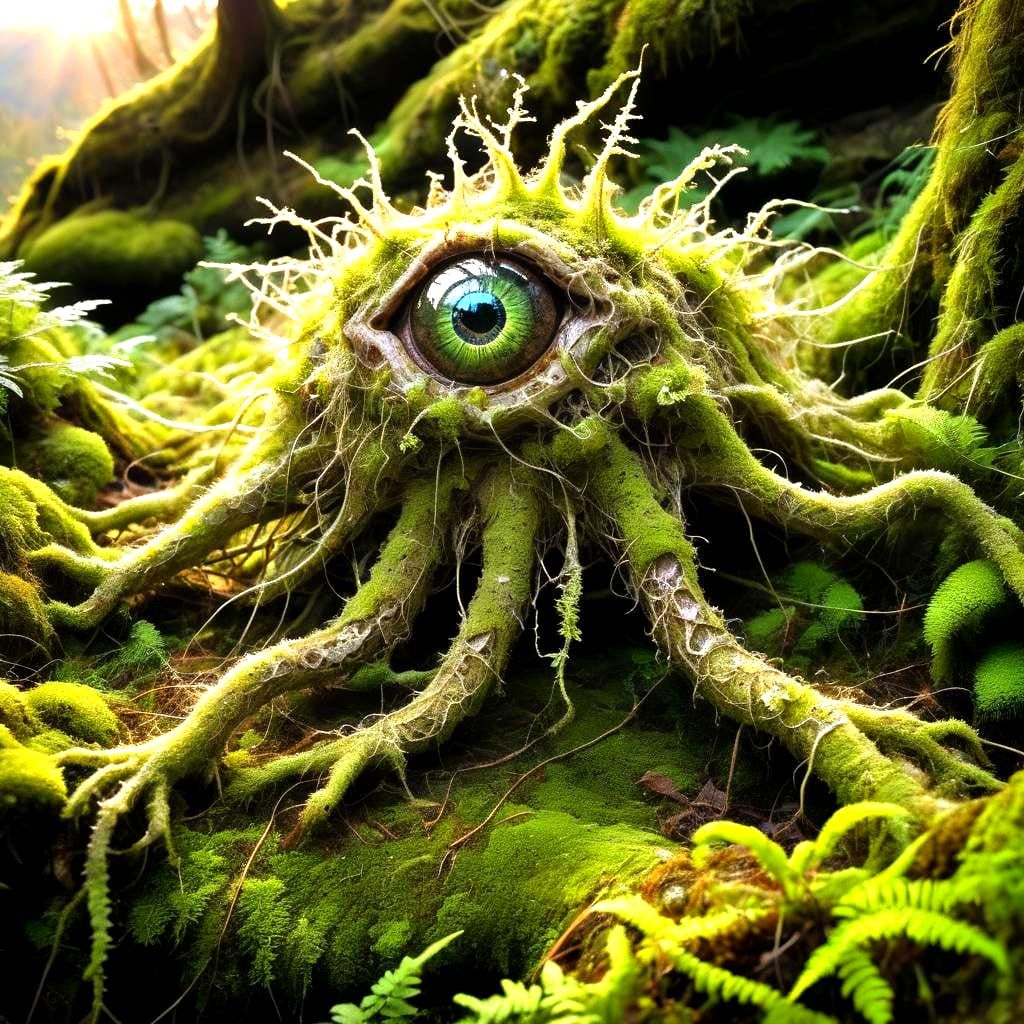 Intricate Nature Spirit Topographic Map