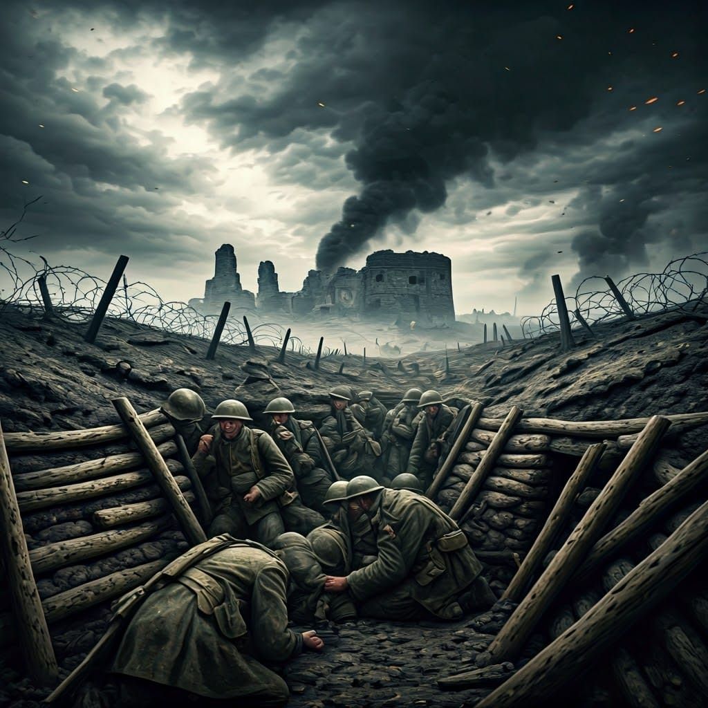 Gritty Realism of Hellish World War One Combat Scene