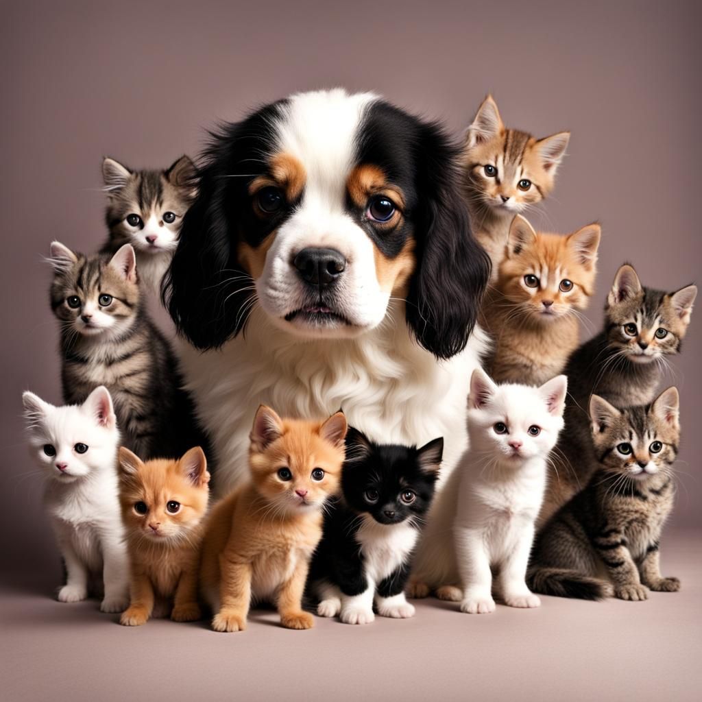 Dog Made of Kittens: An AI Dream