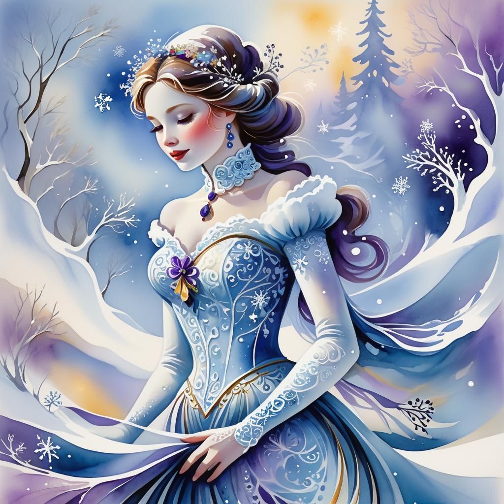 Beautiful Snow-woman