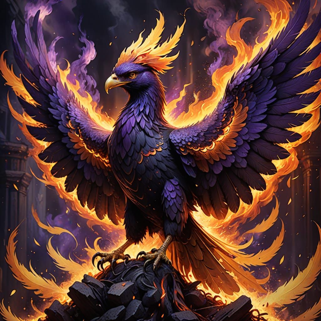 Phoenix Rising: Dark Fantasy Concept Art