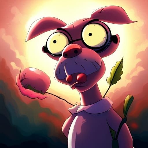 Courage the Cowardly Dog Cartoon Character