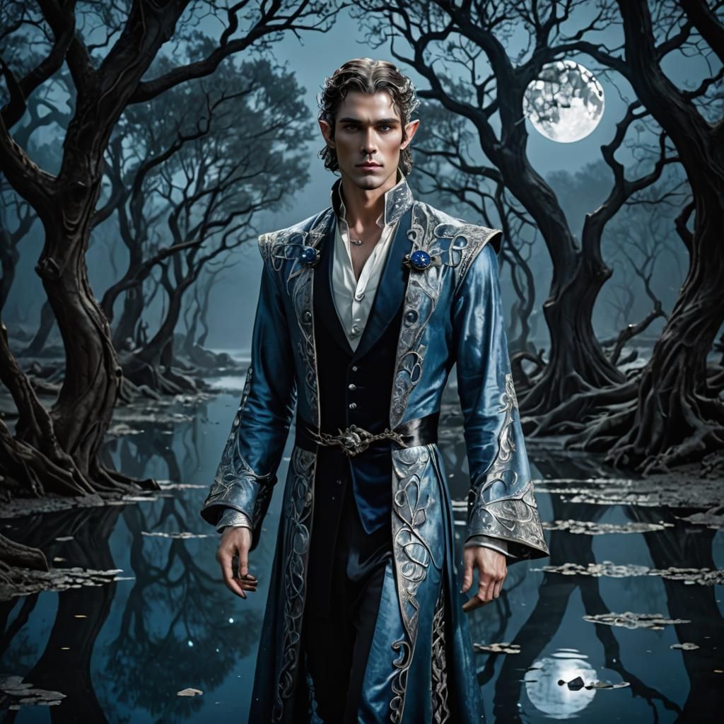 Fae Scholar Emerges in Art Nouveau Style