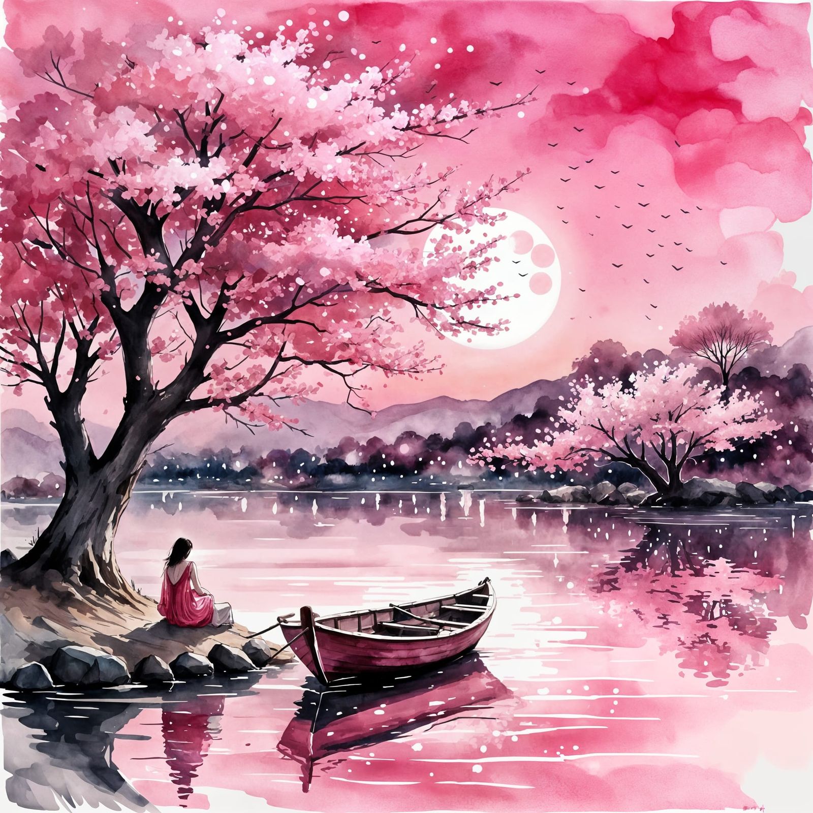 pink tranquillity for woman