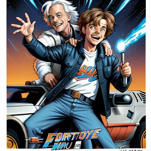 Back to the Future: Doc and Marty Comic Art