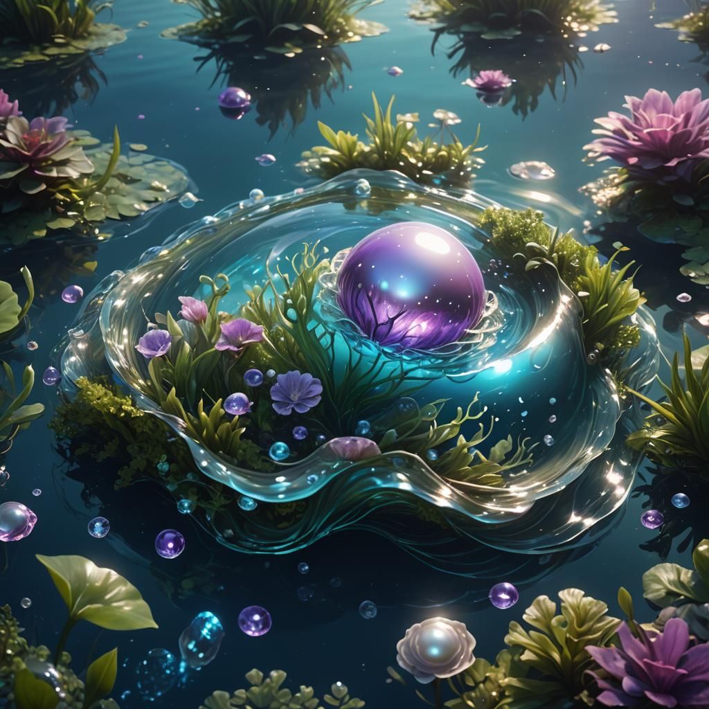 Luminous Pearl: Fantasy Aquatic Concept Art