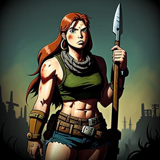 Surreal Ghibli-Inspired Barbarian Warrior Defies Fallout Rui...