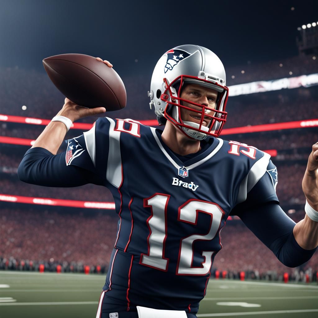 Tom Brady NFL: Detailed Matte Painting