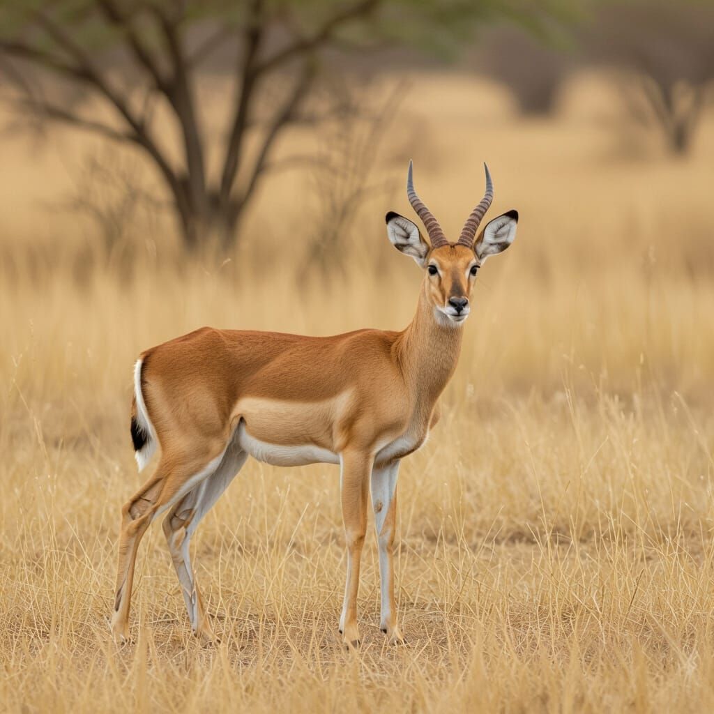 Serene Deer in Silent Contemplation
