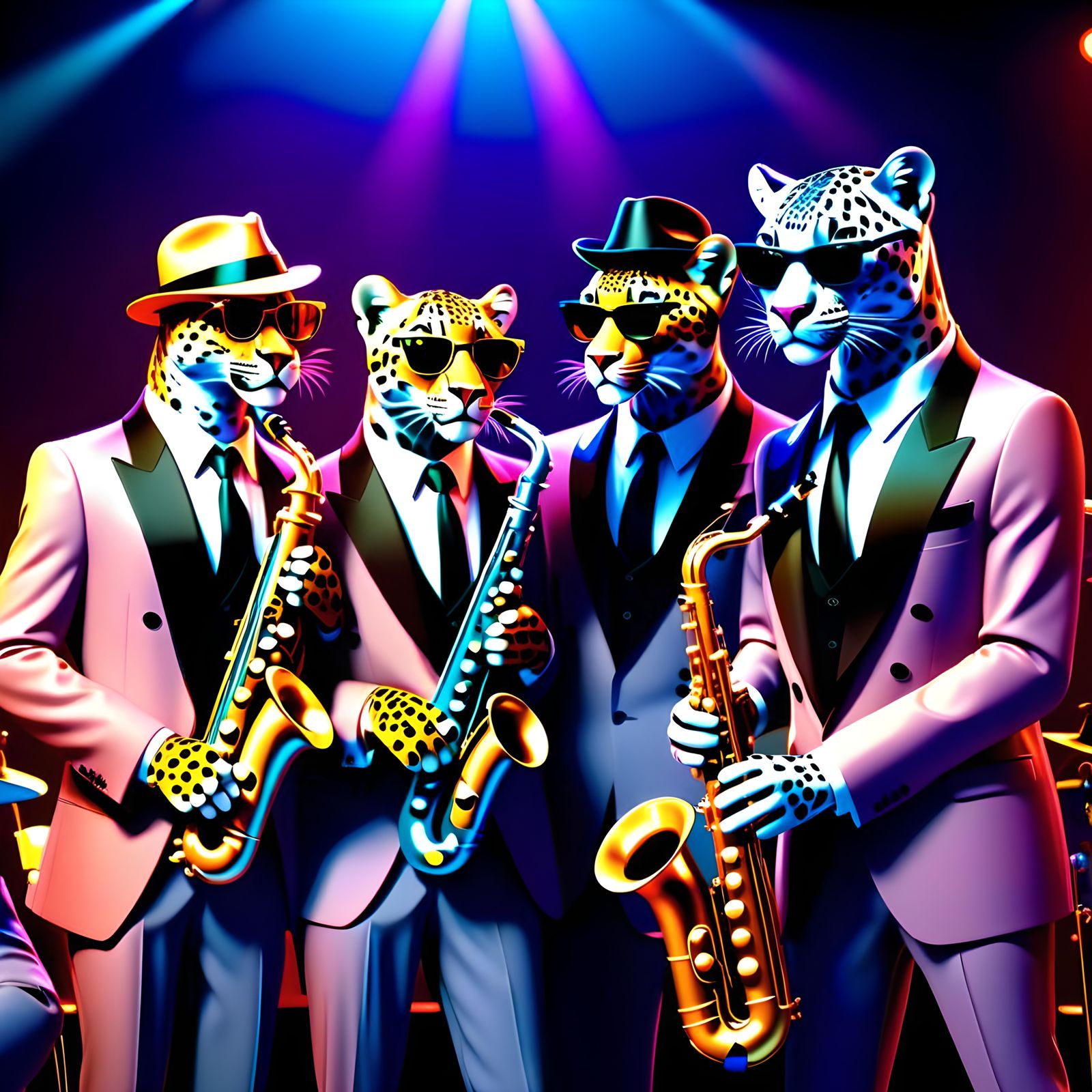 At the Blue Note Club, an Evening with the Leopard Spots