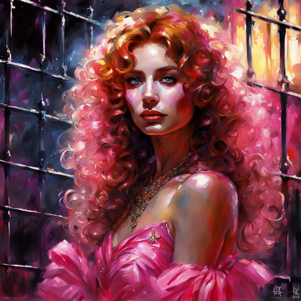 Woman in Captivity Shines with Blacklight Neon