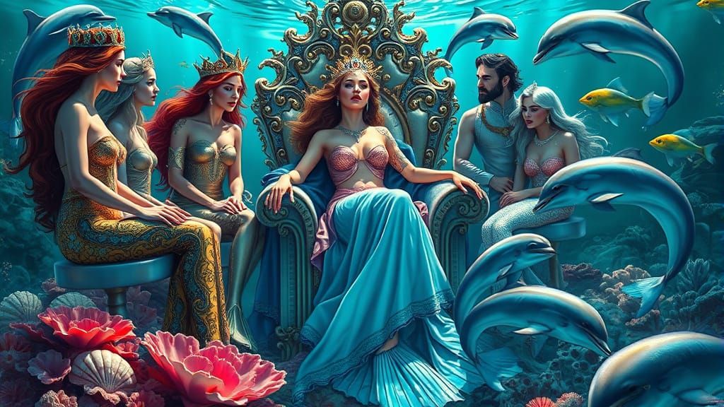 Aphrodite's Underwater Council: A Digital Comic Art