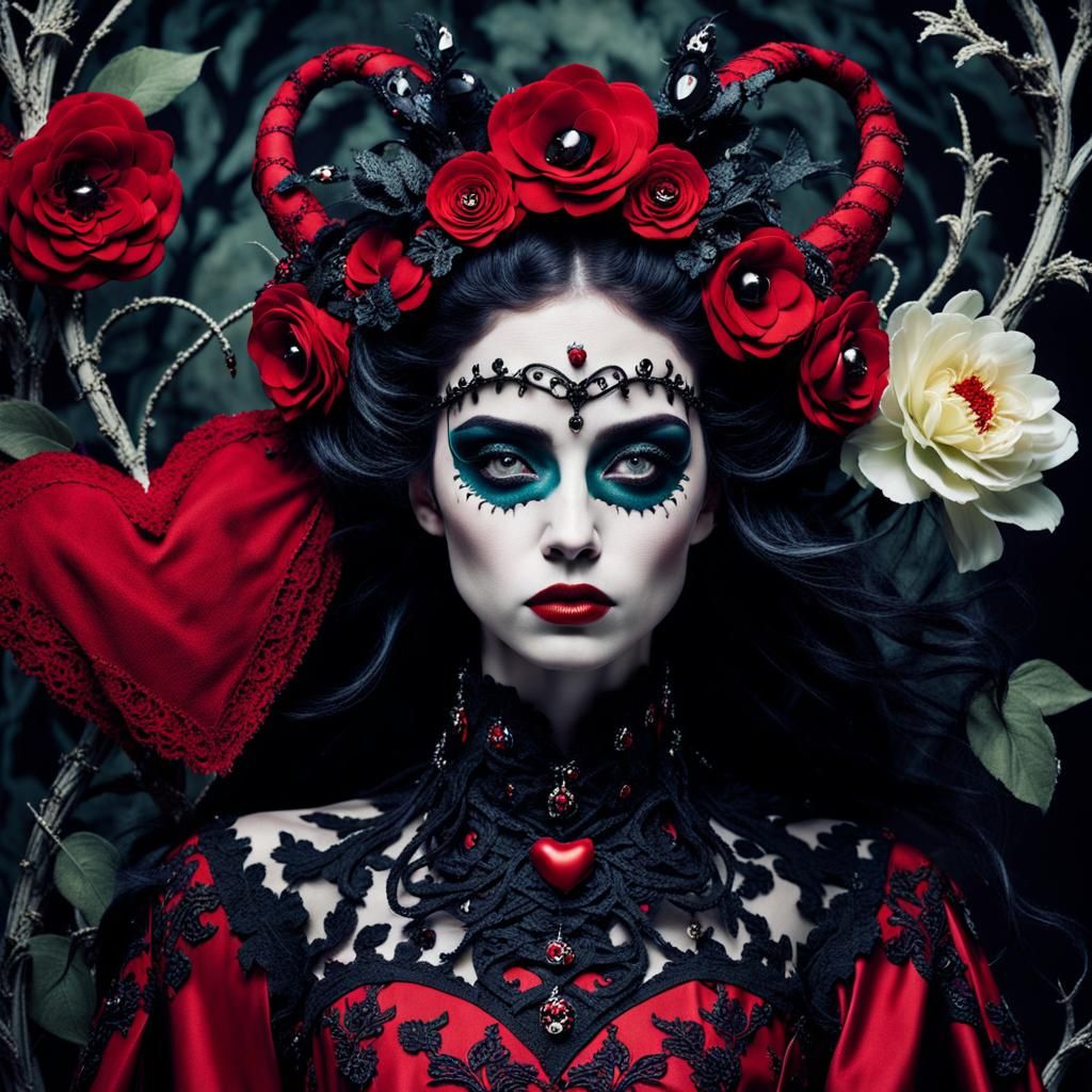 Demon Princess in Burtonesque Macabre Fashion