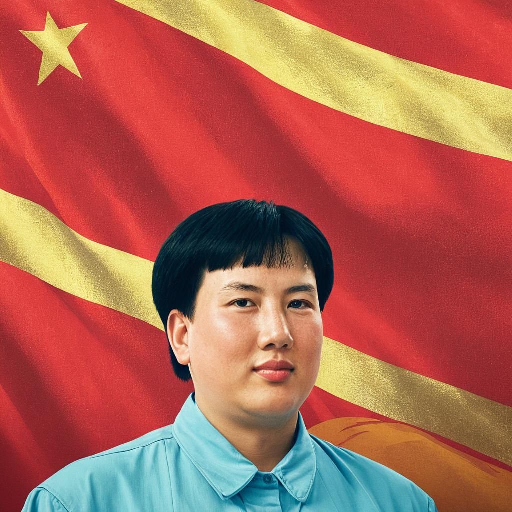 Mao Zedong in Socialist Realism Glory