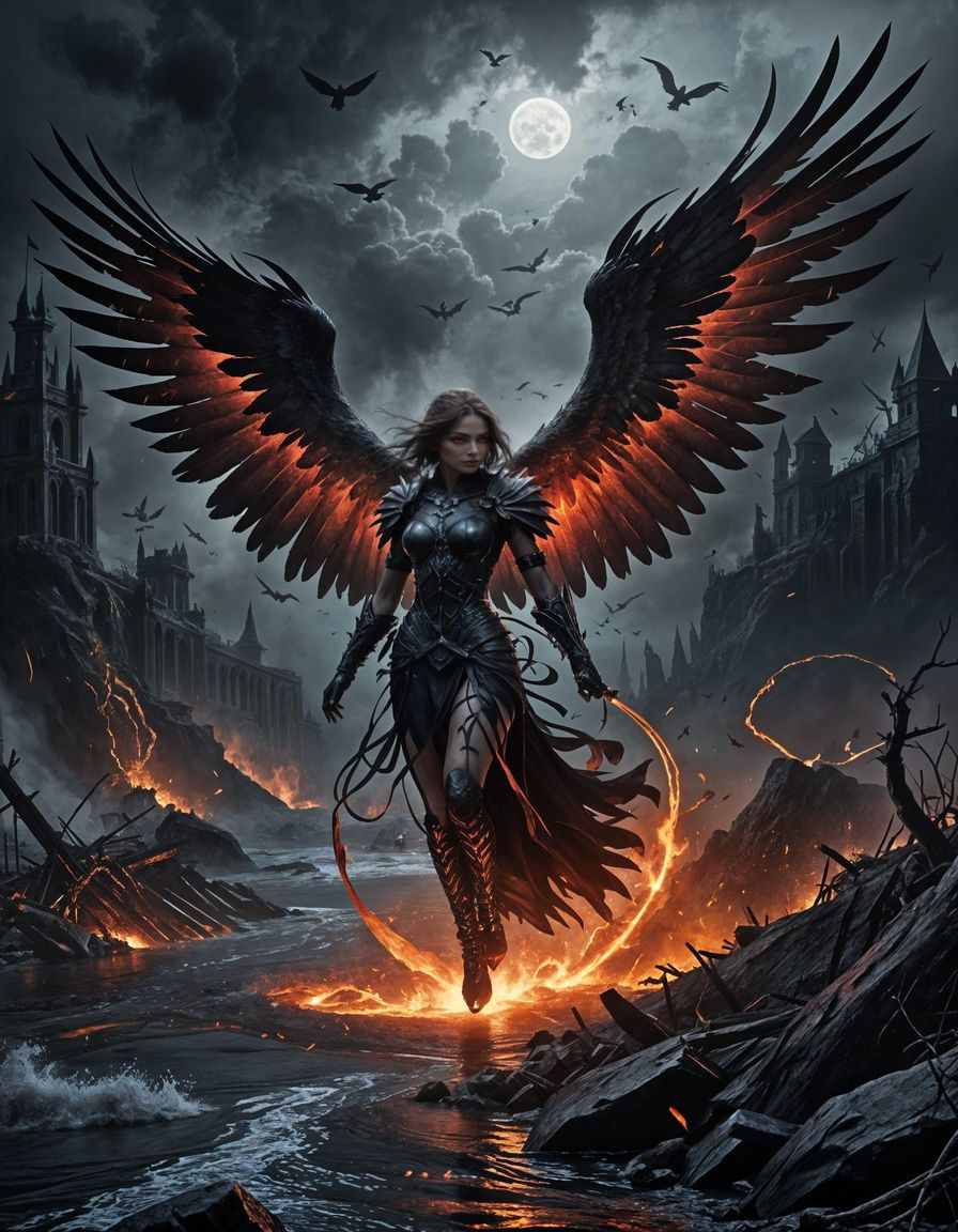 The Angel of Death in Apocalyptic Gray