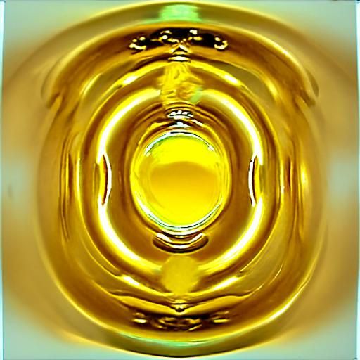 Golden Liquid Circle: A Study in Texture