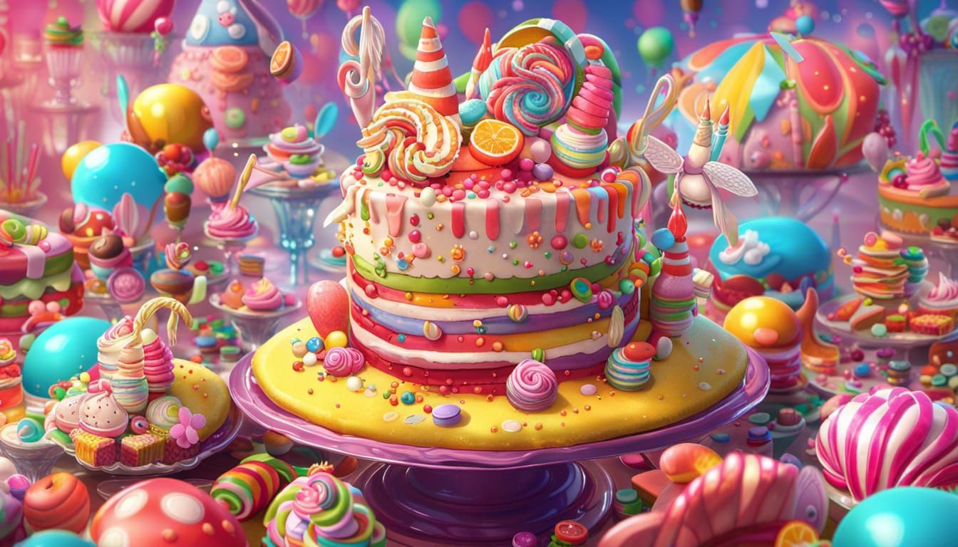 Fairies Celebrate Birthday in Candy Wonderland