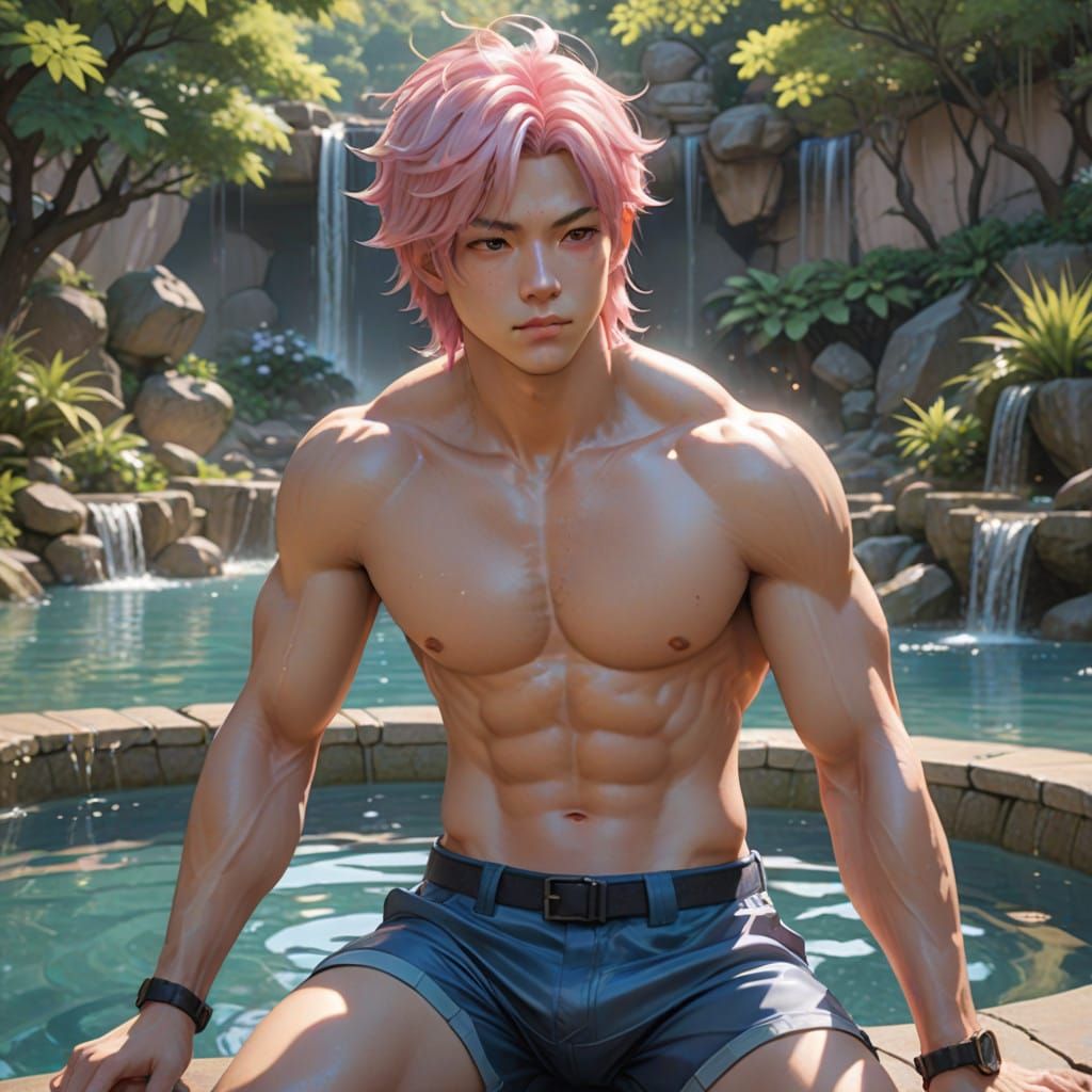 Serene Youth in Elegance