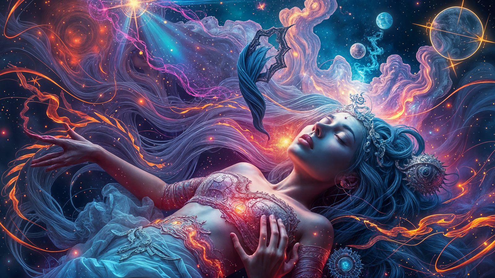 Dying Goddess's Astral Cosmic Dreamscape