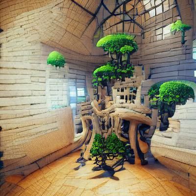 Fantasy Tree Mansion in Woodland Biome