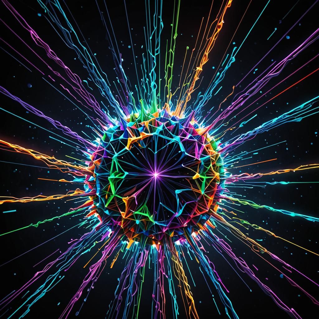 Crystalline Neural Network in Dark Space: Concept Art