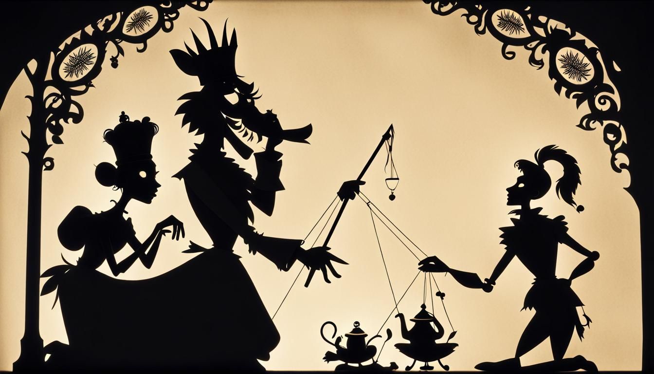Robber and Prince Silhouette Animation in Golden Ratio