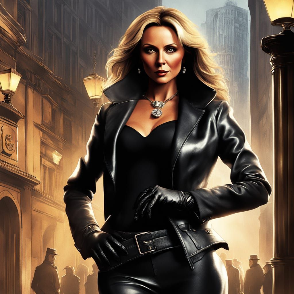 Sophisticated Thief in High-Stakes Heist Concept Art