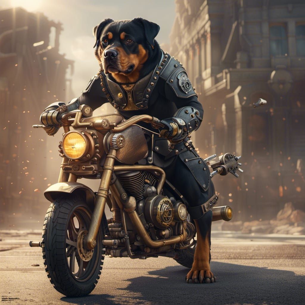 Rottweiler is rocking it 🐾