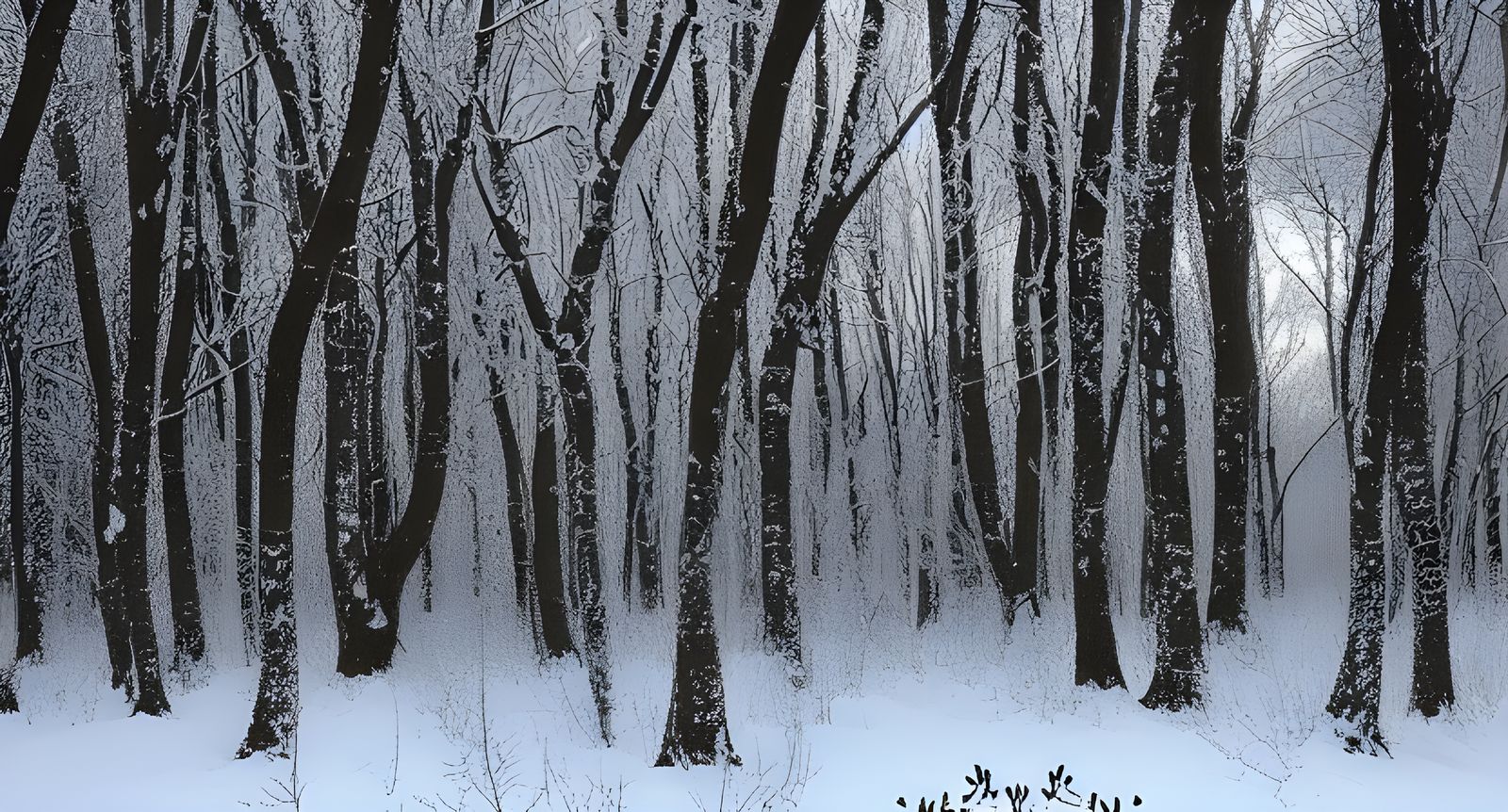 Narnia-Inspired Winter Forest Landscape