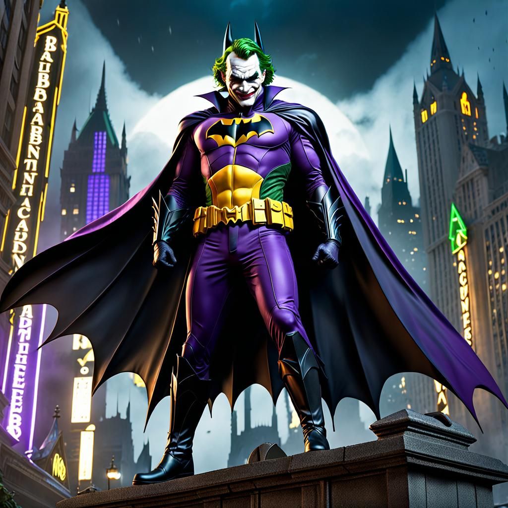 Joker as Batman: Heroic Digital Matte Painting