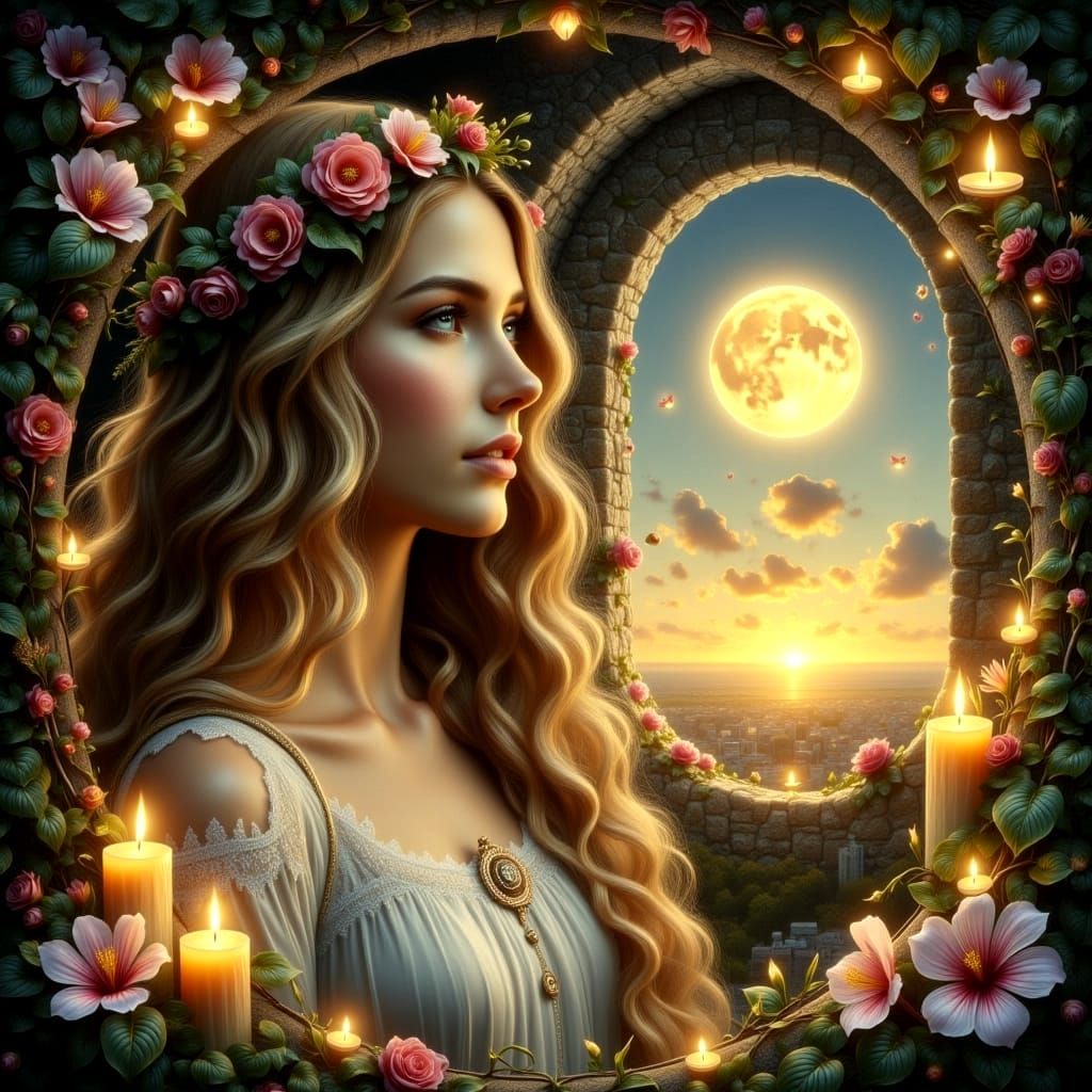 Ethereal Goddess Afrodite in Dreamy Whispers