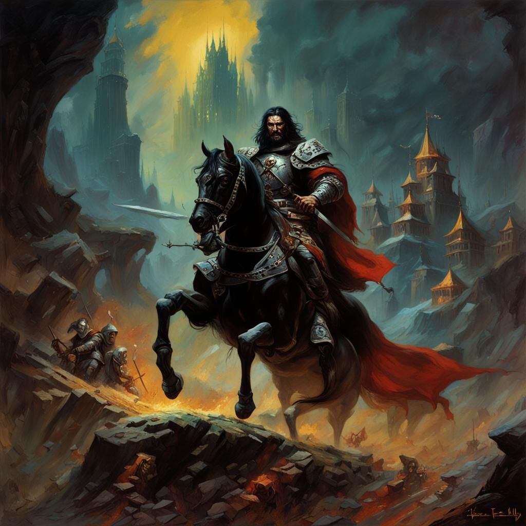 Vlad Tepes in Dark Fantasy Oil Painting