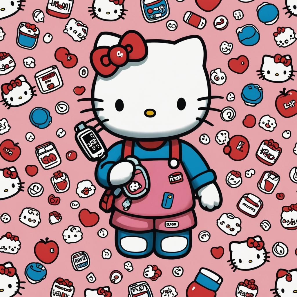 Hello Kitty Illustration: The Effects of Diabetes