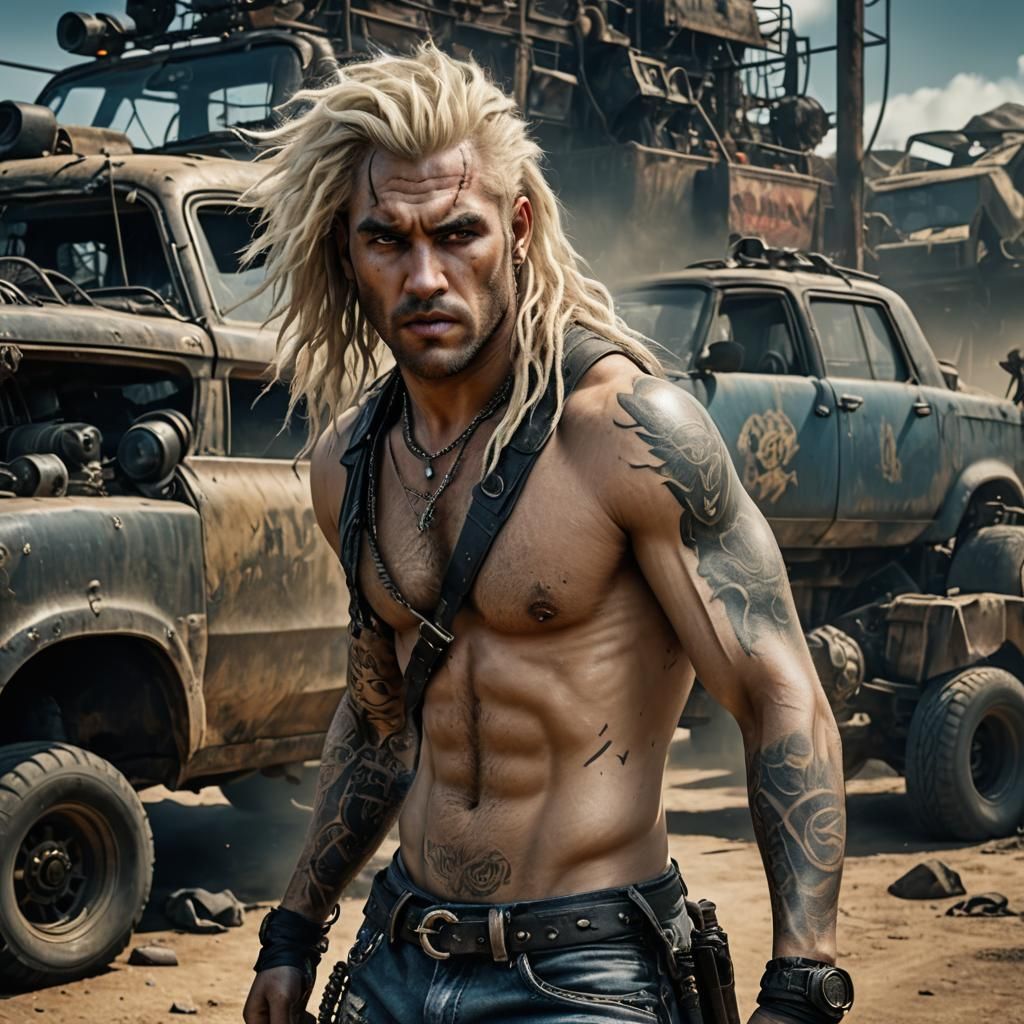 Post-Apocalyptic Youth in Matte Painting Style