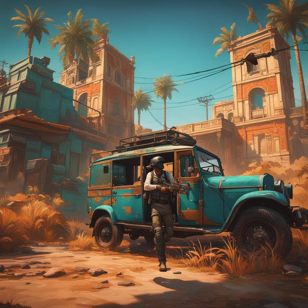 Hyperdetailed PUBG YouTube Thumbnail in 8K