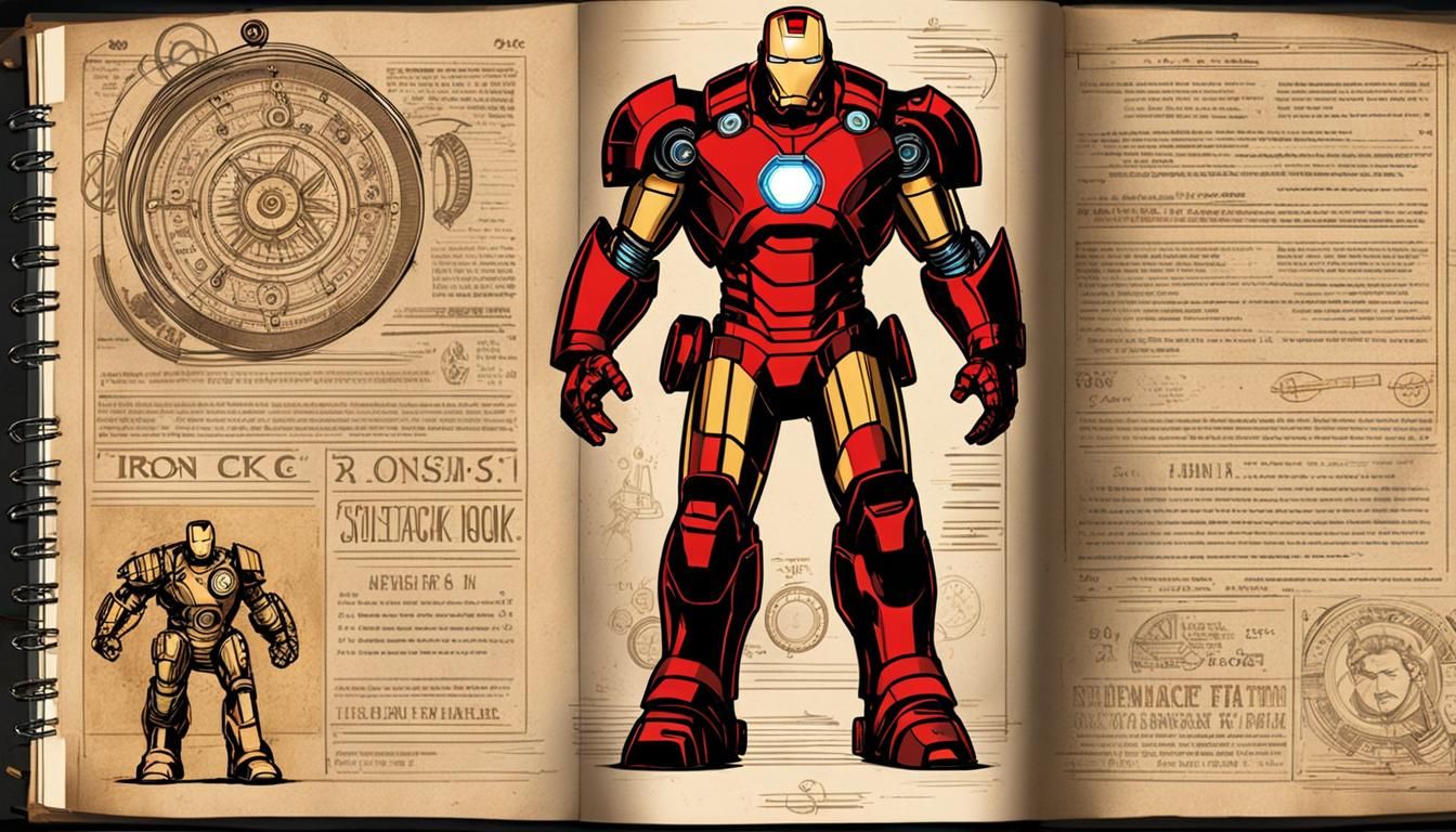Iron Man Sketchbook: Gritty, Hand-Drawn Character Sheet