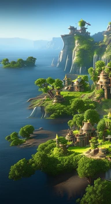 Epic 3D Game Scene in 8K Resolution