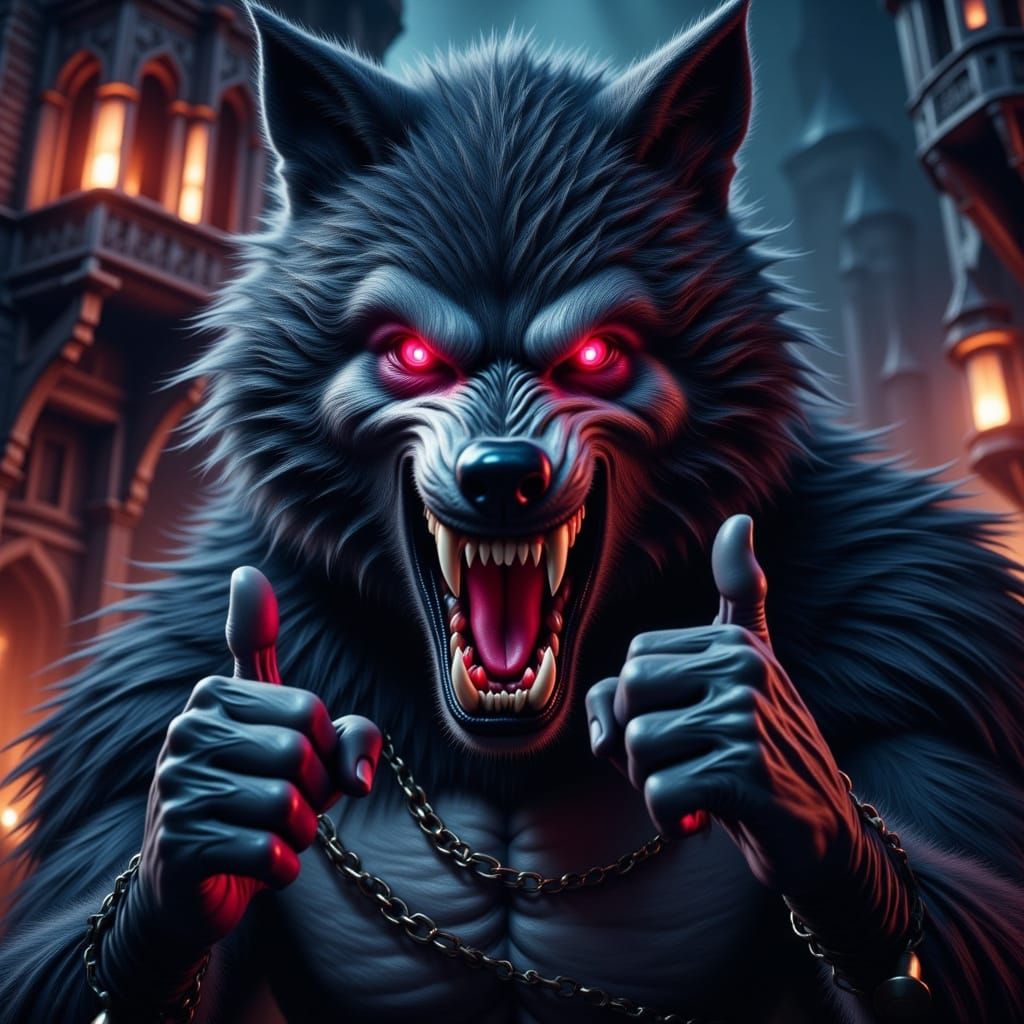 Wolfman Thumbs up