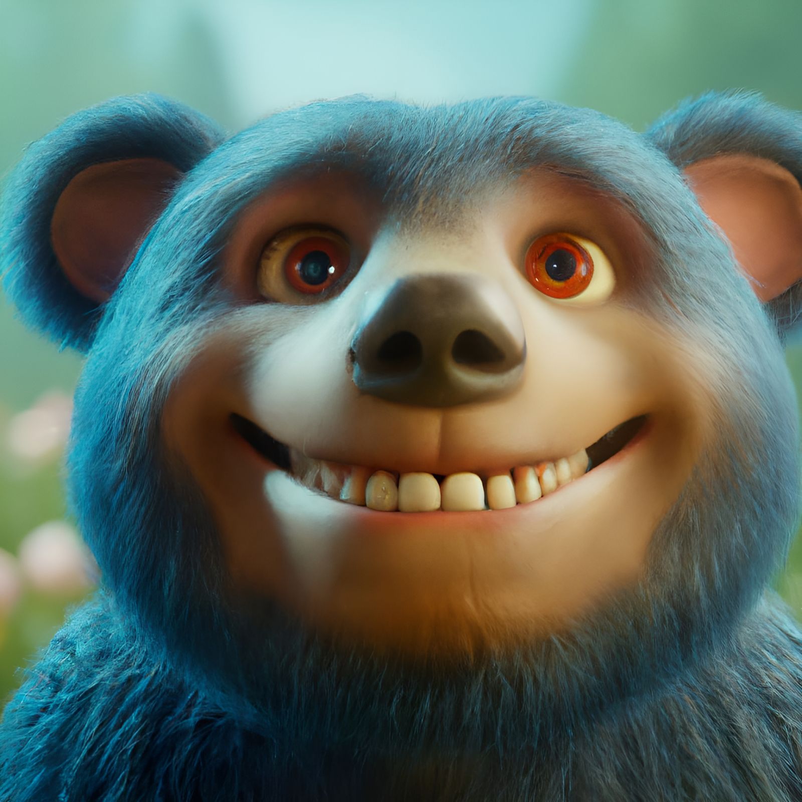 Adorable Toothless Bear Cub Rendered in 3D