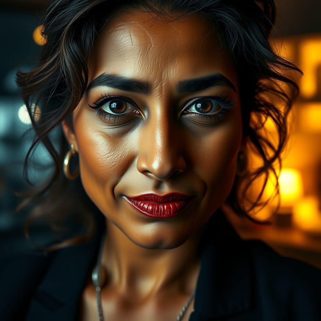 Sensual Indian Beauty Exudes Quiet Authority